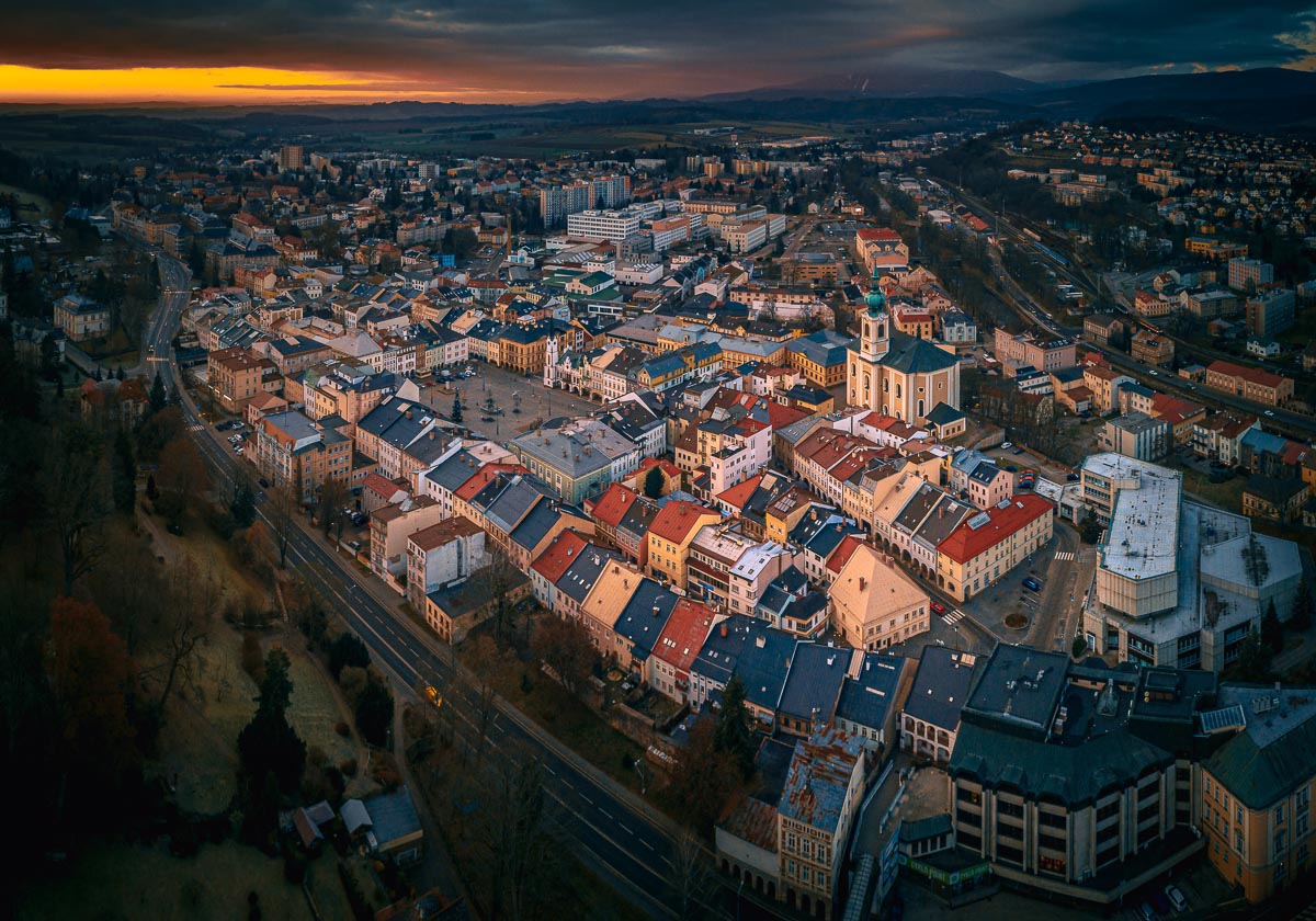 Trutnov z dronu